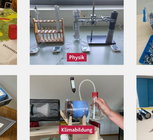 MINT-Sets für die Themen Biologie, Physik, Informatik, Chemie, Klimabildung und Mathematik. 