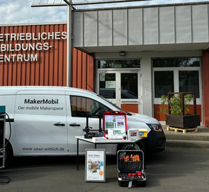 MINT-Mobil des Überbetrieblichen Ausbildungszentrums Wittlich.